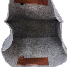 將圖片載入圖庫檢視器 グッチ GUCCI ユニセックス 男女兼用 ウールフェルト トートバッグ グレー【中古】