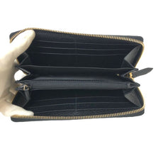 画像をギャラリービューアに読み込む, グッチ GUCCI GGマーモント ラウンドファスナー 長財布 456117 ブラック ベージュ GG柄【中古】【新品同様】【美品】