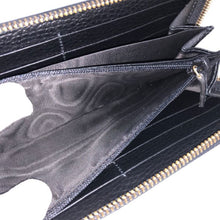 画像をギャラリービューアに読み込む, グッチ GUCCI GGマーモント ラウンドファスナー 長財布 456117 ブラック ベージュ GG柄【中古】【新品同様】【美品】