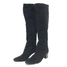 画像をギャラリービューアに読み込む, フォクシー FOXEY スエード ロングブーツ サイズ35 22.5cm相当 ブラック【中古】