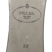 画像をギャラリービューアに読み込む, プラダ PRADA ビジュー付き バレエシューズ フラットシューズ サイズ35 22cm相当 ブラック【中古】