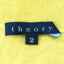 画像をギャラリービューアに読み込む, セオリー theory ニットカーディガン カシミヤ混 半袖 サイズ2 M相当 イエロー【中古】
