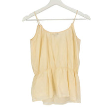 画像をギャラリービューアに読み込む, セオリー theory キャミソール ビジュー付き 綿100% サイズ2 M相当 アイボリー系【中古】