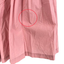 画像をギャラリービューアに読み込む, セオリー theory プリーツフレアスカート 綿100% ウエスト55 サイズX0 ピンク【中古】