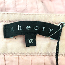 画像をギャラリービューアに読み込む, セオリー theory プリーツフレアスカート 綿100% ウエスト55 サイズX0 ピンク【中古】