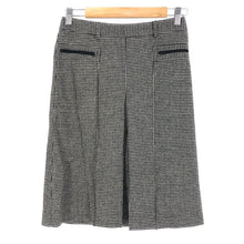 画像をギャラリービューアに読み込む, セオリー theory スカート カシミヤ混 ウエスト58 サイズ0 S相当 ブラック 千鳥柄【中古】