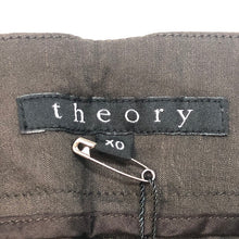 画像をギャラリービューアに読み込む, セオリー theory  リネン ハーフパンツ ベルト付き ウエスト55 サイズX0  ダークブラウン レディース【中古】