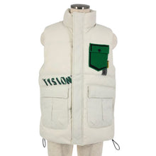 画像をギャラリービューアに読み込む, ユアボニ UABONI グースダウンベスト サイズ46 M相当 オフホワイト メンズ【中古】【新品同様】【美品】