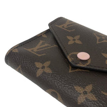 画像をギャラリービューアに読み込む, ルイ ヴィトン LOUIS VUITTON ポルトフォイユ ヴィクトリーヌ モノグラム イニシャル入り 二つ折り財布 M62360 ローズバレリーヌ【中古】【美品】