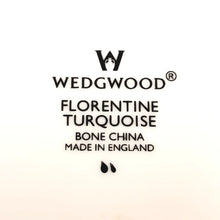 画像をギャラリービューアに読み込む, ウェッジウッド WEDGWOOD フロレンティーン ターコイズ オクタゴナルディッシュ プレート 大皿 ホワイト【中古】【美品】