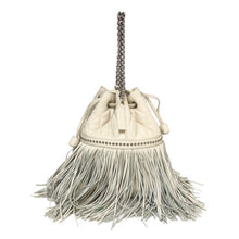 画像をギャラリービューアに読み込む, ジェイアンドエムデヴィッドソン J&M DAVIDSON フリンジカーニバルM ミディアム 2way ショルダーバッグ ハンドバッグ ホワイト【中古】【美品】