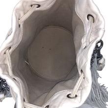 画像をギャラリービューアに読み込む, ジェイアンドエムデヴィッドソン J&M DAVIDSON フリンジカーニバルM ミディアム 2way ショルダーバッグ ハンドバッグ ホワイト【中古】【美品】