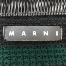 將圖片載入圖庫檢視器 マルニ MARNI マルニマーケット クロシェウール フレームバッグ ダイヤモンドモチーフ ハンドバッグ ブラック系【中古】