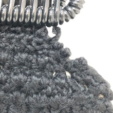 將圖片載入圖庫檢視器 マルニ MARNI マルニマーケット クロシェウール フレームバッグ ダイヤモンドモチーフ ハンドバッグ ブラック系【中古】