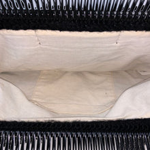 將圖片載入圖庫檢視器 マルニ MARNI マルニマーケット クロシェウール フレームバッグ ダイヤモンドモチーフ ハンドバッグ ブラック系【中古】