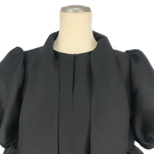 将图片加载到图库查看器,ケイナ リタ KEINA RITA リボン ブラウス タックギャザー シルク混 Fサイズ KB201 005 ブラック【中古】【美品】