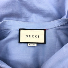 將圖片載入圖庫檢視器 グッチ GUCCI ロゴ刺繍 スクリプトオーバーサイズ ボウリング半袖シャツ 619033 ZAEN3【中古】