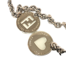 画像をギャラリービューアに読み込む, フェンディ FENDI アクセサリーポーチ チェーン ハンドバッグ ブラウン ズッキーノ柄【中古】【美品】