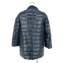 画像をギャラリービューアに読み込む, ヘルノ Herno リバーシブル ダウンジャケット 7分袖 サイズ40 S-M相当 ネイビー【中古】