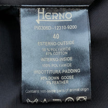 画像をギャラリービューアに読み込む, ヘルノ Herno リバーシブル ダウンジャケット 7分袖 サイズ40 S-M相当 ネイビー【中古】