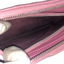 画像をギャラリービューアに読み込む, プラダ PRADA ラウンドファスナー 長財布 ピンク【中古】