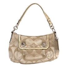 画像をギャラリービューアに読み込む, コーチ COACH シグネチャー 2way ショルダーバッグ 13833 ベージュ系【中古】
