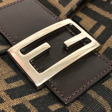 画像をギャラリービューアに読み込む, フェンディ FENDI マンマバケット ハンドバッグ ワンショルダーバッグ ブラウン ズッカ柄【中古】