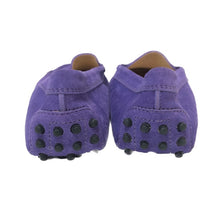 画像をギャラリービューアに読み込む, トッズ TODS スエード ドライビングシューズ フラットシューズ ローファー パープル【中古】【新品同様】【美品】