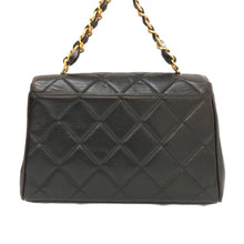 画像をギャラリービューアに読み込む, シャネル CHANEL マトラッセ シングルフラップ ヴィンテージ ゴールド金具 チェーン ハンドバッグ ダークブラウン【中古】