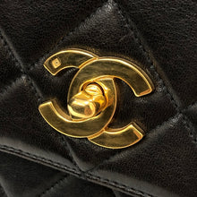 画像をギャラリービューアに読み込む, シャネル CHANEL マトラッセ シングルフラップ ヴィンテージ ゴールド金具 チェーン ハンドバッグ ダークブラウン【中古】