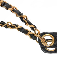 Load image into Gallery viewer, シャネル CHANEL キャビアスキン ゴールド金具 ロゴ刺繍 チェーントートバッグ チェーン ショルダーバッグ ブラック【中古】