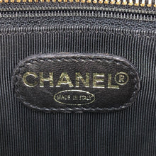 Load image into Gallery viewer, シャネル CHANEL キャビアスキン ゴールド金具 ロゴ刺繍 チェーントートバッグ チェーン ショルダーバッグ ブラック【中古】