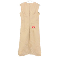 画像をギャラリービューアに読み込む, バーバリーロンドン BURBERRY LONDON ノースリーブ ワンピース サイズ38 M相当 FMA29 065 ベージュ シャドーチェック柄【中古】【美品】