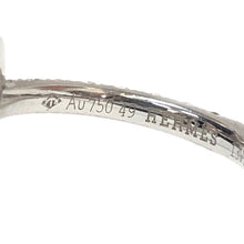 画像をギャラリービューアに読み込む, エルメス HERMES フィネス ダイヤモンドリング 指輪 35P K18WG #49 9号相当 ホワイトゴールド【中古】【美品】