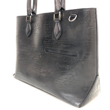 画像をギャラリービューアに読み込む, ベルルッティ Berluti トゥジュール カリグラフィ ショルダーバッグ ビジネスバッグ 通勤 トートバッグ ブラック【中古】