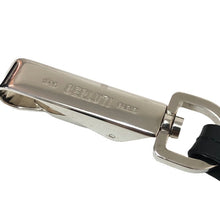 画像をギャラリービューアに読み込む, ベルルッティ Berluti シューホーン 靴べら 携帯用 ビジネス カラビナ付き ロゴ シルバー ブラウン【中古】