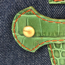 將圖片載入圖庫檢視器 トッズ TODS 2wayバッグ ポシェット クロコダイル型押しレザー ハンドバッグ ハンドバッグ グリーン【中古】【美品】