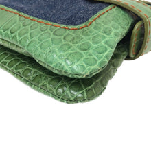 將圖片載入圖庫檢視器 トッズ TODS 2wayバッグ ポシェット クロコダイル型押しレザー ハンドバッグ ハンドバッグ グリーン【中古】【美品】