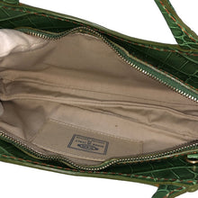 將圖片載入圖庫檢視器 トッズ TODS 2wayバッグ ポシェット クロコダイル型押しレザー ハンドバッグ ハンドバッグ グリーン【中古】【美品】