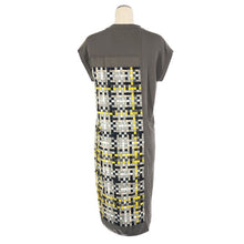 画像をギャラリービューアに読み込む, エルメス HERMES 19AW シルクワンピース サイズ34 グレー ボルデュック柄【中古】【美品】