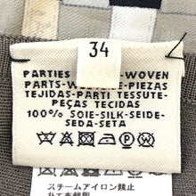 画像をギャラリービューアに読み込む, エルメス HERMES 19AW シルクワンピース サイズ34 グレー ボルデュック柄【中古】【美品】