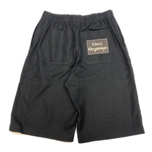 画像をギャラリービューアに読み込む, グッチ GUCCI 20SS Orgasmique ショートパンツ ハーフパンツ ボタンフライ 麻混 サイズ46 623078 ブラック メンズ【中古】【美品】