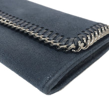 画像をギャラリービューアに読み込む, ステラマッカートニー STELLA McCARTNEY ファラベラ 二つ折り 長財布 430999 w9132 ネイビー レディース【中古】