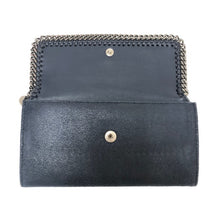 画像をギャラリービューアに読み込む, ステラマッカートニー STELLA McCARTNEY ファラベラ 二つ折り 長財布 430999 w9132 ネイビー レディース【中古】