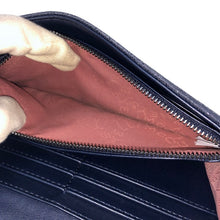 画像をギャラリービューアに読み込む, ステラマッカートニー STELLA McCARTNEY ファラベラ 二つ折り 長財布 430999 w9132 ネイビー レディース【中古】