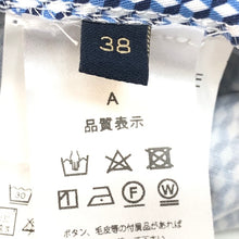 將圖片載入圖庫檢視器 ピアッツァ センピオーネ Piazza Sempione ストレッチパンツ サイズ38 ブルー 総柄 レディース【中古】【新品同様】【美品】