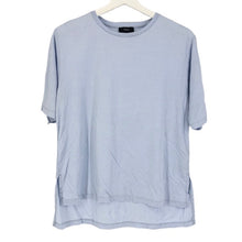画像をギャラリービューアに読み込む, セオリー Theory ビッグスリーブTシャツ 半袖カットソー Sサイズ ライトブルー レディース【中古】