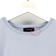 画像をギャラリービューアに読み込む, セオリー Theory ビッグスリーブTシャツ 半袖カットソー Sサイズ ライトブルー レディース【中古】
