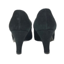 画像をギャラリービューアに読み込む, エルメス HERMES パンプス アーモンドトゥ スエード ヒール 22cm相当 ブラック【中古】
