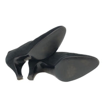 画像をギャラリービューアに読み込む, エルメス HERMES パンプス アーモンドトゥ スエード ヒール 22cm相当 ブラック【中古】